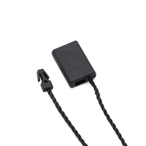 Factory Wholesale Garment Hang <strong>Tag</strong> Seal Customize Hangtag <strong>String</strong> <strong>Loop</strong> Square <strong>Plastic</strong> Hang Seal 9.5CM Polyester <strong>String</strong>