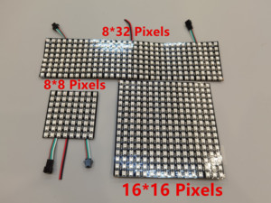 Ws2812 5V 5050 RGB Flexibles Pixel-LED-Matrix-Panel 16*16 256-Pixel-LED-Display mit App Control Copper Body Switch-Modus