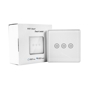 3Gang Tuya Smart Life Wifi telecomando da parete Smart Switch 2.4GHz Touch Screen programma Timer per uso domestico No mozzo elettrico - Product Image 1