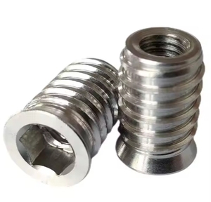 M2-M12 in acciaio inox SS 304 inserto rotondo dado zinco placcato interno ed esterno della macchina manicotto filo