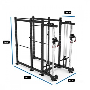Crossmax力量训练动力架，带板加载Lat下拉交叉电缆机 - Product Image 6