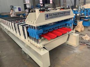 High Quality Glazed Tile Roll Forming Machine for Q Tile Roof Making Used Condition with PLC Control <strong>System</strong> Made <strong>in</strong> China - Product Image 2