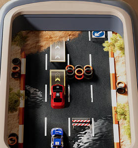 Ept phiêu lưu đua xe màu xanh 3D Trò chơi giao diện điều khiển đồ chơi giáo dục tương tác âm nhạc điện tử chỉ đạo Wheel cho trẻ em trò chơi đua xe - Product Image 2