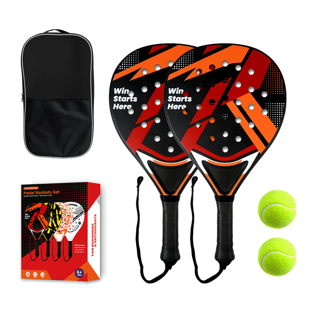 Abs-black and red double racket-double ball