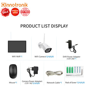 Innotronik Smart Touch Screen NVR Kits Wifi <strong>IPC</strong> <strong>Camera</strong> Video Wireless CCTV System 4CH 8CH Wireless 10 Inch LCD Display 3MP HD - Product Image 6