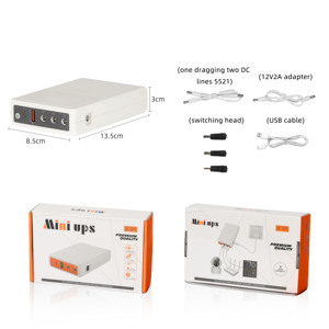 18000mAh Portable Mini UPS for WiFi Router 5V/9V/12V Multi-Output Lithium Battery <strong>Backup</strong> with Surge Protection Long <strong>Backup</strong> Time - Product Image 6