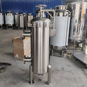 高流量304不锈钢沉淀物袋式过滤器工业用法兰式食用油袋式过滤器 - Product Image 3
