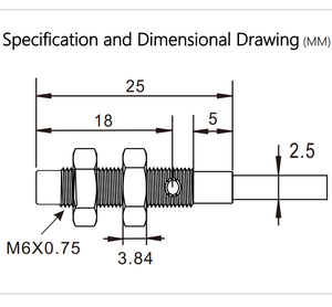 Inductive <strong>Proximity</strong> <strong>Sensor</strong> SL06-1.5PM25-NO NPN PNP NO/NC Threaded Metal M6 <strong>Proximity</strong> <strong>Switch</strong> Led Indicator for Position Detecting - Product Image 4