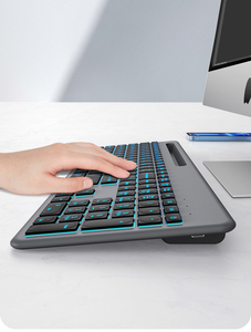 Wireless Dual Mode Quiet Blue Tooth <strong>Mouse</strong> <strong>Keyboard</strong> with Backlit 1600ma Battery for ipad mac - Product Image 6