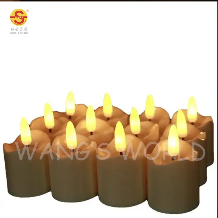 Großhandel Hochwertige Hochzeits kerzen Lichter Set 3D Flamme Batterie betriebene LED Kerzen Lichter Mit Fernbedienung