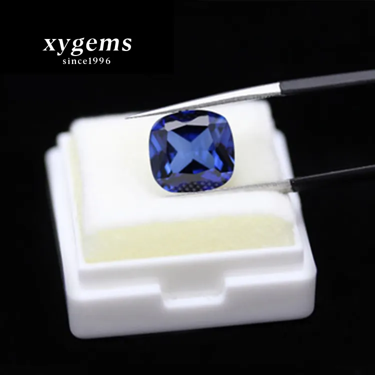 xygems Machine Cut Fancy Sapphire Loose CZ Stone Cubic Zirconia