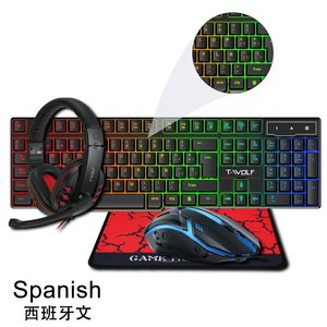 厂家批发价格有线键盘3色背光键盘适用于PC安卓 - Product Image 2