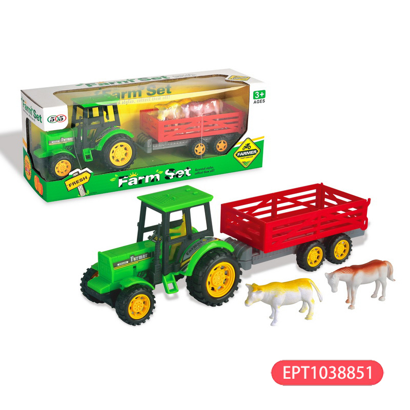 EPT1038851-Inertia fence farm car with cattle& horse(72pcs/ctn)