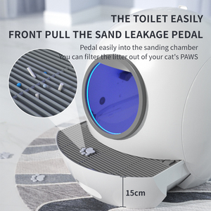 Toptan DC12V büyük boy akıllı kendini temizleme yüksek teknoloji Wifi otomatik akıllı elektrikli kedi kum kabı - Product Image 4