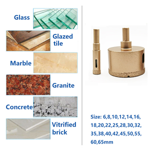 6-60mm Brass Solder Diamond <strong>Core</strong> Drill Bits Hole Saw for Glass Glazed Tile Marble <strong>Concrete</strong> Ceramic <strong>Cutter</strong>