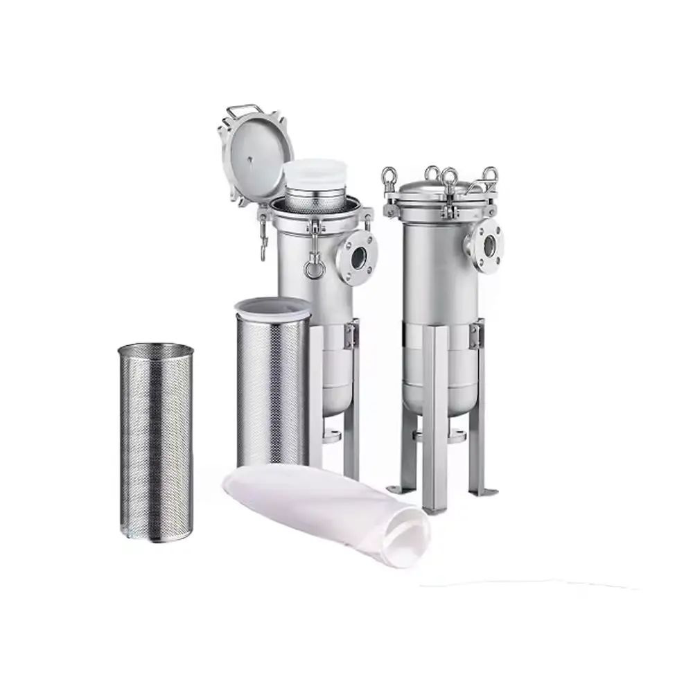 Cartucce in acciaio inossidabile per filtrazione di liquidi industriali personalizzate con singolo sacchetto filtro Multi per la macchina filtrante per il trattamento dell'acqua