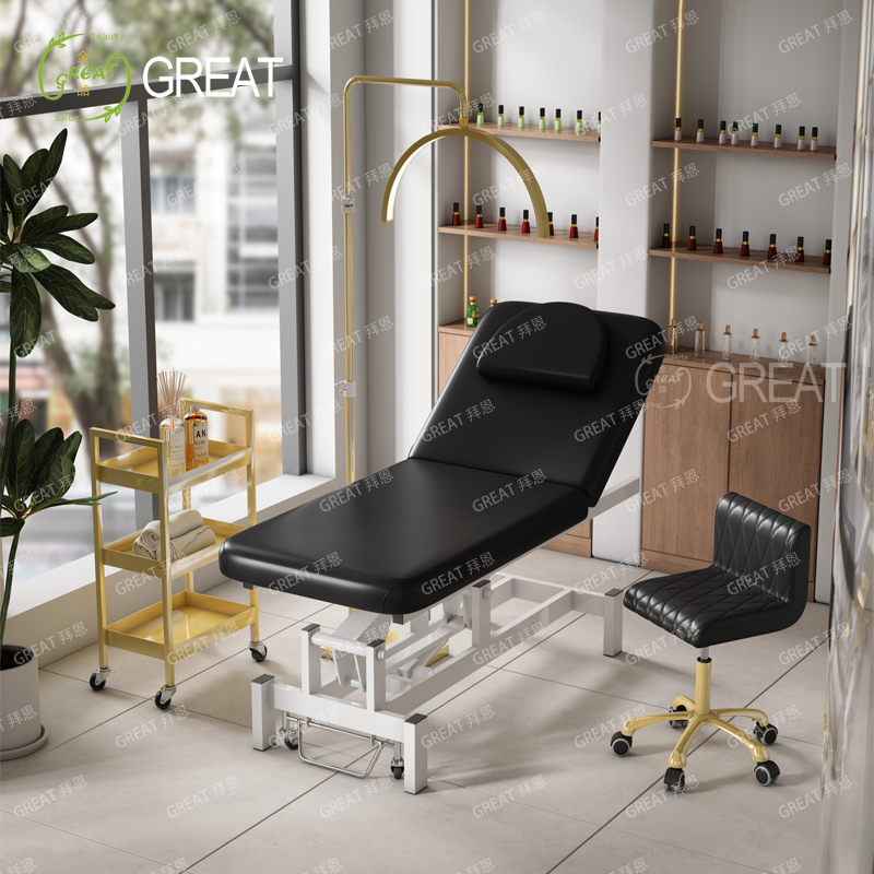 เตียงนวดหน้าสีดำ