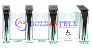 Voice Prompt and Sound/light Alarm <strong>Function</strong> Intelligent Operation LED Turnstile with Coin-operated/ticket - Product Image 3
