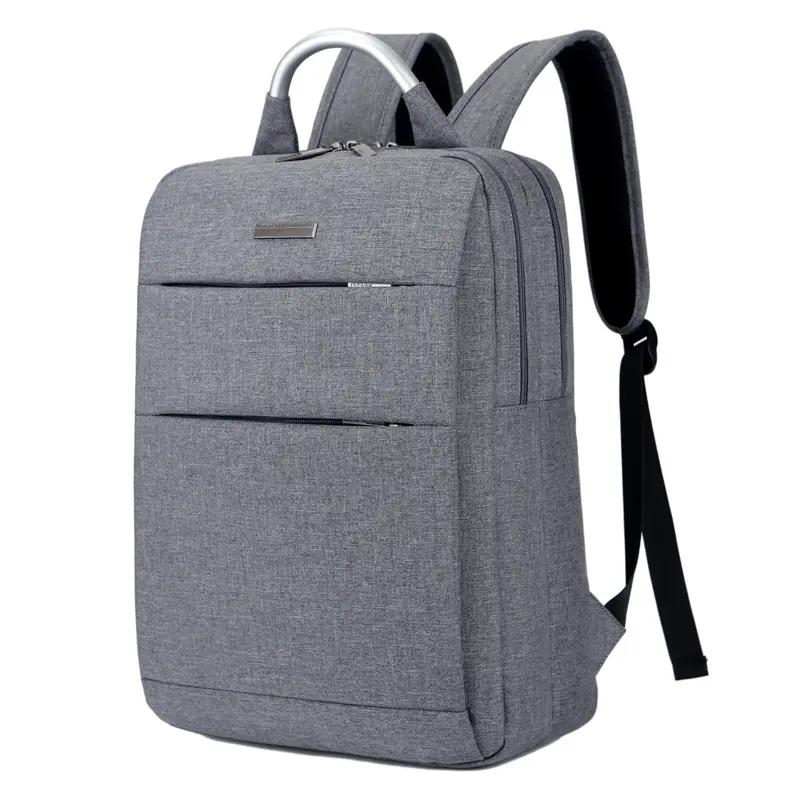 En gros Personnalisé Nouveau Modèle De Mode Simple Couleur Uni 15.6 Pouces Fourre-Tout Ordinateur Portable Voyage Sac À Dos Sac