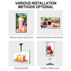 32 43 49 55 Zoll Super Thin Restaurant Wand halterung Digital Signage Android Lcd Werbung Bildschirm Digital Menu Board - Product Image 5