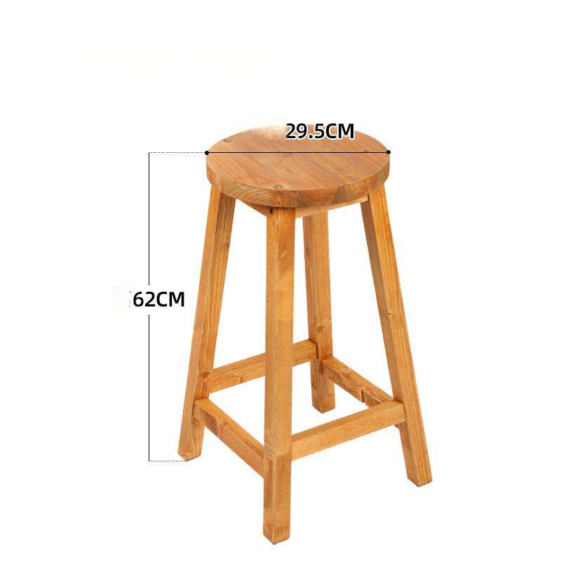 เก้าอี้บาร์ไม้เนื้อแข็ง