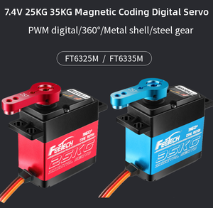 360 gradi di rotazione continua 25KG Digital Metal Gear doppio asse Servo 4.8-6V per RC Robot Arduino parti del modello DIY