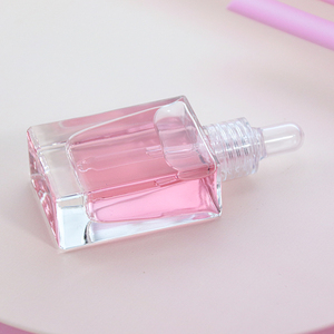 S Moon Flat Square <strong>Rectangle</strong> 15ml <strong>30ml</strong> 50ml 100ml Glass Dropper <strong>Bottles</strong> with clear Collar for Serum Essential Oil - Product Image 4
