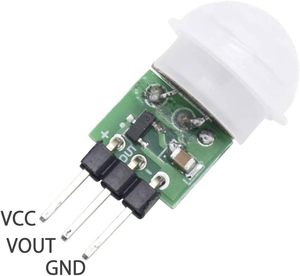 Módulo de Sensor Humano PIR Infrarrojo Piroeléctrico AM312, Detector Automático de Movimiento Corporal, DC 2,7-12V, para Raspberry