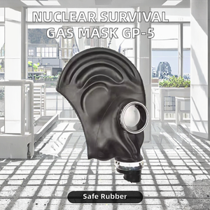 अनुकूलित पुनः प्रयोज्य परमाणु जीवित गैस मास्क 40 मिमी काली श्वास सिलिकॉन प्रतिस्थापन फ़िल्टर खाद्य ग्रेड रबर 1-परत GP-5 - Product Image 2