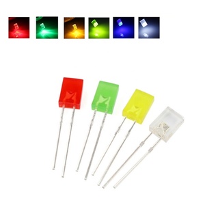 <strong>2</strong>*5*7MM Square <strong>LED</strong> 2P/3P Power indicator light Red Blue Yellow Green White Light Emitting Diode 257 - Product Image 5