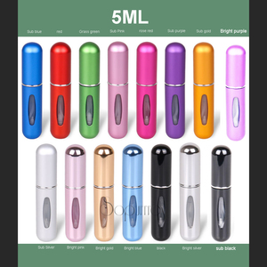 Custom Logo Party Geschenken 5Ml 8Ml 10Ml 15Ml 20Ml Aluminium Mini Draagbare Reisspuitfles Draai Navulbare Parfumverstuiver - Product Image 2