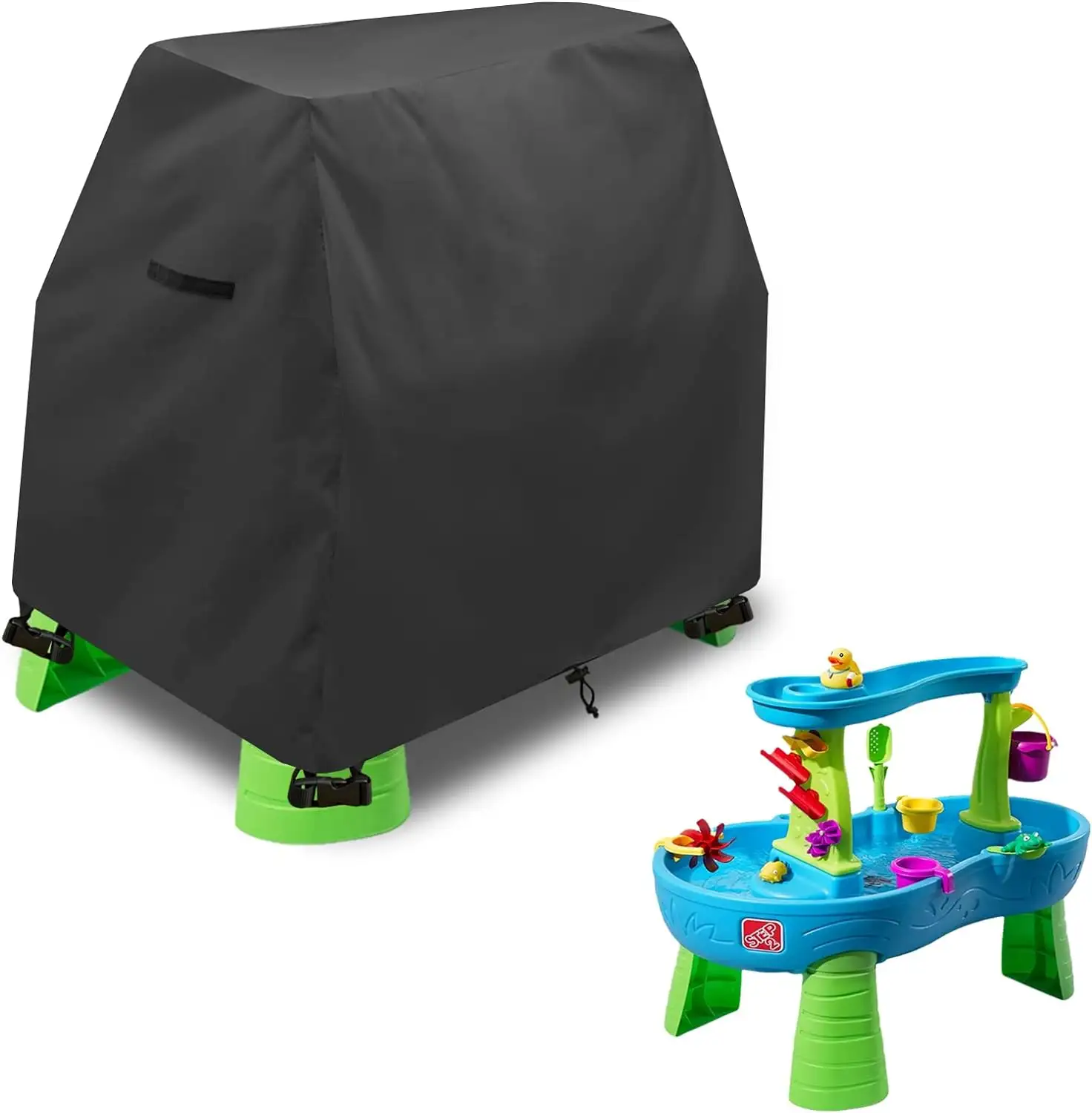 키즈 워터 테이블 커버 Fit Step2 레인 샤워 스플래시 연못 물 테이블, 방수 방진 자외선 차단 야외 장난감 커버