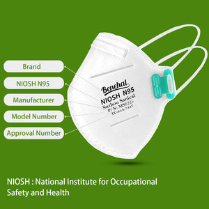 NIOSH承認N95マスクハーフフェイスレスピレーターMS8225ダストマスクフラットパターンレスピレーター不織布素材マスク - Product Image 2