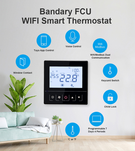 Termorregulador de banda con pantalla táctil, termostato de calefacción para suelo caliente, sistema de calefacción eléctrica, controlador de temperatura - Product Image 5