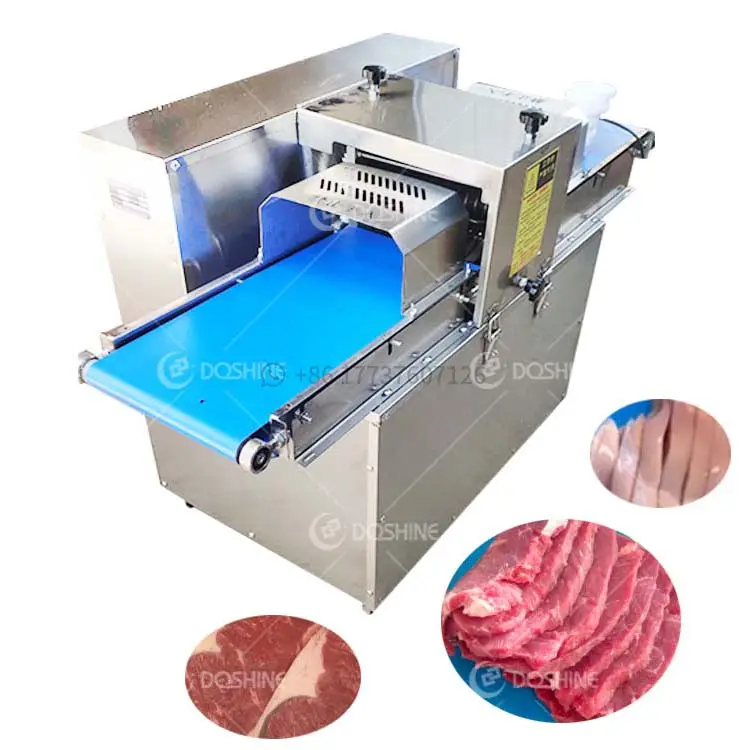Nuovo acciaio inossidabile due tipi di lame carne di montone senza osso cutter facile da usare macchina per il taglio della carne