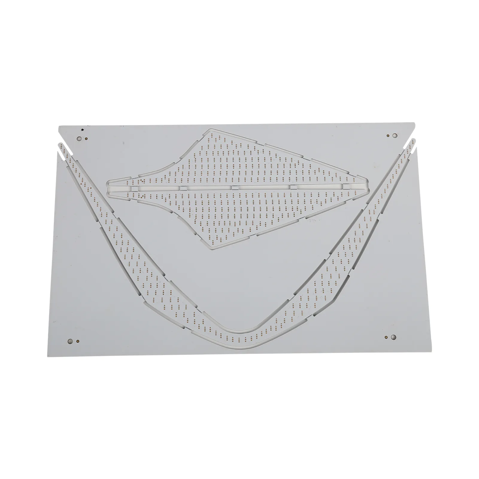 Diseño y fabricación de placa de circuito de luz LED en forma de sustrato de aluminio PCB de servicio único DIY precio OEM
