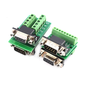 EParthub DB9 lehimsiz seri port COM adaptörü terminali RS232 fiş kabuk 422 dokuz pin delik DR9 kurulu 485 erkek ve dişi başlık - Product Image 2