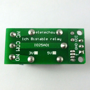 IO25A01 modulo relè a scatto Flip-Flop 5V interruttore autobloccante bistabile scheda trigger a impulsi bassi per Arduino Smart home LED Mot - Product Image 2
