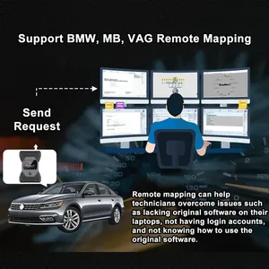 La herramienta profesional T6BBA tres en uno incluye BMW, MB, VAG, interfaz multiplexor, soporte de codificación de aplicaciones móviles WiFi