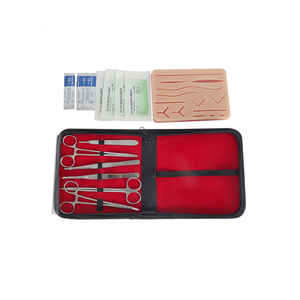 Kit de pratique de suture en silicone de qualité alimentaire de 16cm avec tampon de suture et 6 outils de chirurgie pour l'apprentissage des écoles - Product Image 4