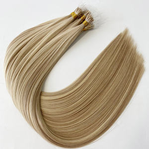 100% Human Hair Extensions Raw European Double Drawn with Plastic Nano <strong>Tips</strong> Full Color Range Light Color