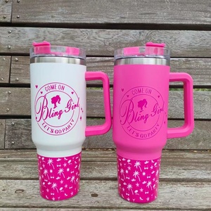 6 renkler toptan 40oz sıcak pembe kalp aşk sevgililer Tumblers sevgililer çift duvar kalp Tumblers hediyeler için - Product Image 5
