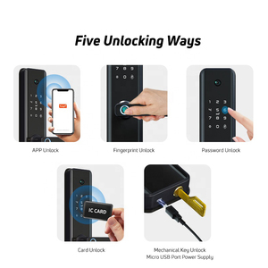 Cloud Biometrischer Finger abdruck TTLOCK TUYA Telefons teuerung Keyless Smart <span class=keywords><strong>Lock</strong></span> mit HD-Kamera Touch <span class=keywords><strong>Keypad</strong></span> APP Entsperren der Eingangs sicherheit