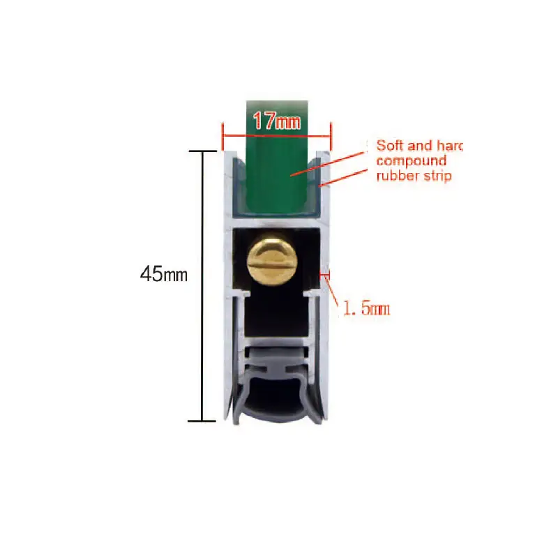 Bande d'étanchéité pour portes et fenêtres, joint de porte inférieur, chute automatique, porte de douche, joints de fond en caoutchouc