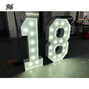 2ft / 4ft marquee thư trang trí đám cưới Tên lớn marquee chữ lớn ánh sáng lên bảng chữ cái lớn ánh sáng lên số - Product Image 4