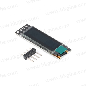 Nuovo design 0.91 pollici 128x32 Display OLED modulo LCD bianco IIC 12832 non saldato Header SSD1306 Driver per Arduino bom - Product Image 1