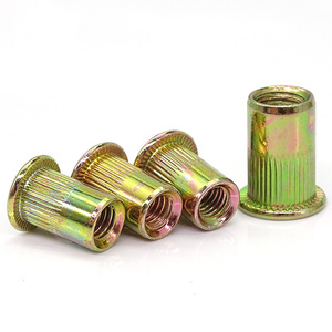 Flat Head Knurled Body-<strong>AVK</strong> Carbon Steel <strong>Rivet</strong> <strong>Nut</strong> M3M4M5M6M8M10M12 Tuerca Remachable