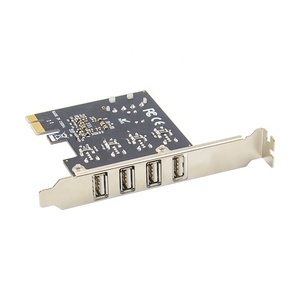 PCI-E ไปยัง4พอร์ต USB 2.0การ์ดแปลง PCIe การ์ดอะแดปเตอร์ USB2.0กับ mosschip ชิป MCS9990ชิปเซ็ต - Product Image 4
