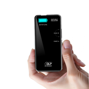 Black Card Touch <strong>Control</strong> Projector Android Mini Slim 4K Smart Portable Mobile <strong>DLP</strong> 3D Education Projector Battery Slim Pocket - Product Image 1