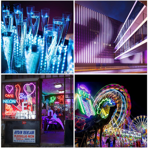 <strong>LED</strong> Strip Light 5V USB 4Pcs X 1.64ft/0.5m Magic Neon <strong>Tape</strong> Light with Smart App Bluetooth Control Music Sync Color Changing Strip - Product Image 5